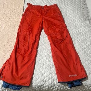 Columbia Men’s Red Waterproof Snow Pants